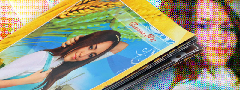 Пример печати полиграфической выпускной фотокниги Журнал